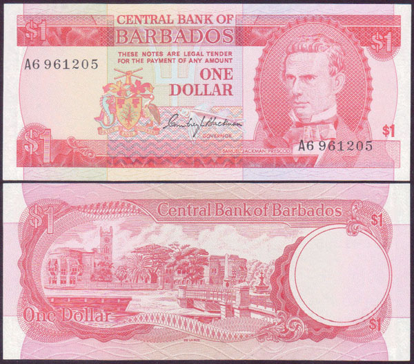 1973 Barbados $1 (Unc) L001298